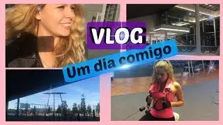 VLOG  UM DIA COMIGO NA EUROPA ( Faculdade - Academia - Cinema )