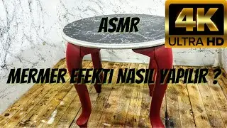 ASMR Mermer Efekti Nasıl Yapılır ? Akrilik Boya | Mermer Spreyi | Kendin Yap