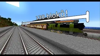 Nejdelší vlak v minecraftu | Create mod