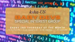 Baby Devs Special Interest Group - 09/11/2025