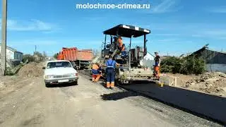 Капитальный ремонт дороги по улице Школьная в с Молочное Сакский район   8 и 9 мая 2021