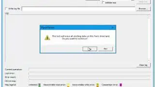 Проверка microsd на битые сектора программой USB Flash Drive Tester