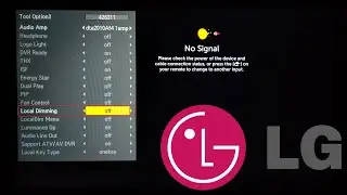LG TV Turn Off Local Dimming / Adaptive dimming options With Service Menu Code