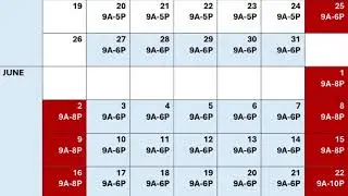 2024 Summer Hours