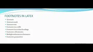 Footnotes|footnotemark|footnotetext|footnotes of footnotes|footnote parameters|foot notes in Latex