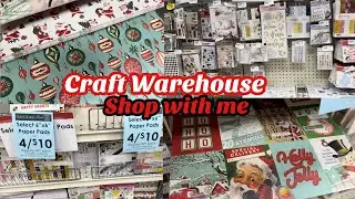 Craft warehouse shop with me // Christmas paper!