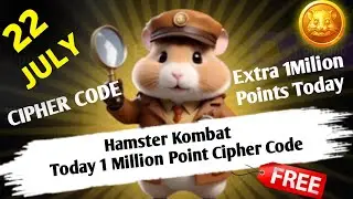 22 July Morse Code Hamster Kombat | 1Million Coin Daily Cipher | Hamster Kombat Today Daily Cipher