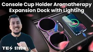 tesstudio Console Cup Holder Aromatherapy Expansion Dock with Lighting