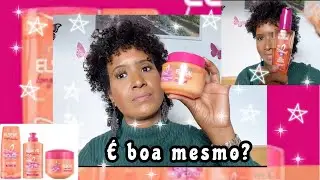 Testando a linha ELSEVE LONGO DOS SONHOS/ crespo tipo 4