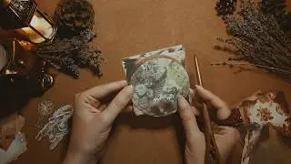 АСМР • Обзор нового набора бумаги для скрапбукинга • Шепот с жвачкой и бумажными триггерами