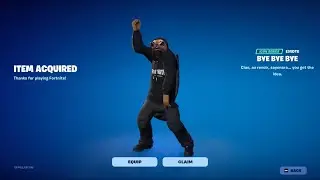 Buying the BYE BYE BYE emote in Fortnite!