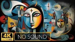 4K | ART Slideshow for TV | Picasso Style | 1 Hour | No Sound