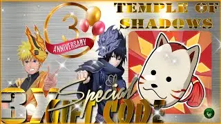 Temple Of Shadows 3rd Years Anniversary & 3X Special Gift Codes 🎁 Pride Of Nindo Naruto Idle RPG