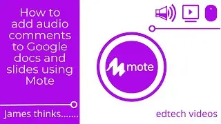 How to add audio comments to Google docs and slides using Mote