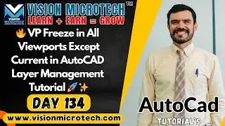 🔥 VP Freeze in All Viewports Except Current in AutoCAD (2D) | AutoCAD Layer Management Tutorial 🚀 ✨