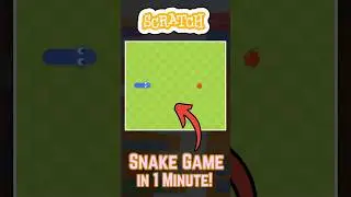 Snake Game 🐍 in ONE MINUTE! | Scratch Tutorial!  