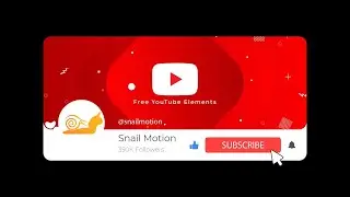 Free Youtube Subscribe Button Animated after effects