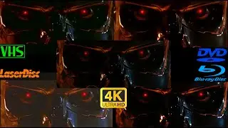 Format Wars: How Terminator 2: Judgment Day (1991) Looks on VHS, DVD, LaserDisc, BluRay & 4K