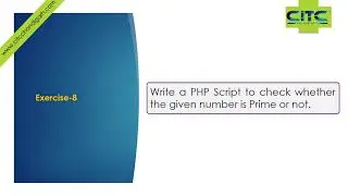 PHP Check Whether the Given Number is Prime or Not Video Tutorials
