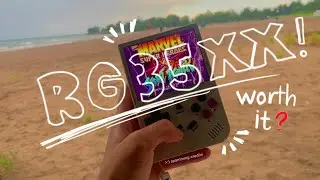taking my Anbernic RG35XX to the beach