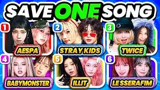 Save One K-Pop Song: 6 Songs Challenge🔥 | KPOP GAME 2025