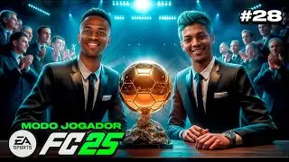 VINI JR vs BINHO, ESTOU NA DECISÃO DA BOLA DE OURO!!! NÃO ACREDITEI! -MODO CARREIRA JOGADOR FC25 #28