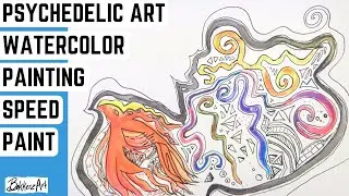 Psychedelic Art Watercolor Painting [SPEEDPAINT]