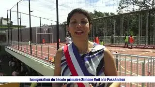Inauguration de l'école primaire « Simone Veil » à La Possession