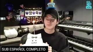 [SUB ESPAÑOL] SUGA LIVE VLIVE (2022.03.09) LIVE VLIVE HD COMPLETO