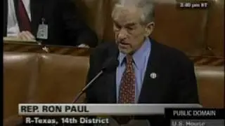 Ron Paul at Iran Sanctions Debate on House Floor 12/15/09