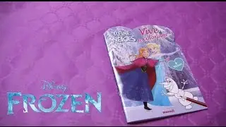 Disney Frozen Coloring Book French La Reine des Neiges Colored Pencils Stickers