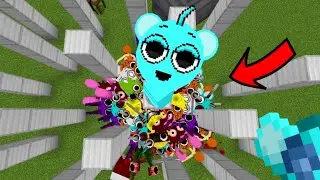 NEW Incredibox SPRUNKI in Maze Gmod Minecraft! All Sprunki on the Iron Towers!