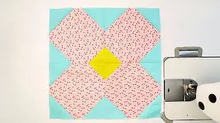 Como fazer um bloco de flor de patchwork passo a passo