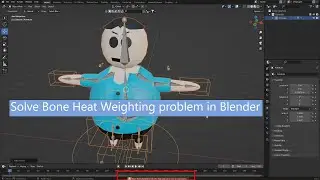 How to fix Bone Heat Weighting Problem in Blender