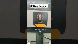 CSS card design