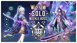 Genshin impact : [ 2.5 Weekly boss ] Raiden Shogun Boss vs Ayaka SOLO (NO FOOD, NO BUFF)