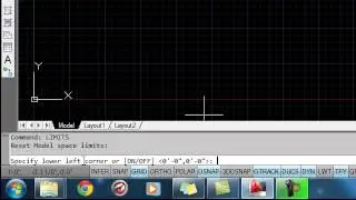 How to set limits in AutoCad 2012