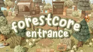 Forestcore island entrance with NO terraforming! // Animal Crossing New Horizons