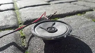 Blown out toy speaker