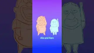 Abo and Karo family dance #animation #dance
