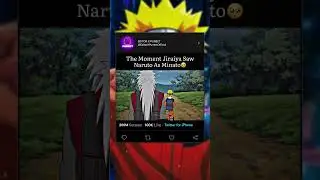 The Moment Jiraiya Saw Naruto As Minato🥺 |
