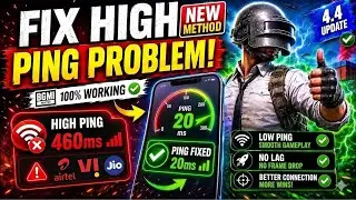 Fix High Ping Problem in BGMI 😍 | How to fix Ping high issue BGMI | Ping Problem Fix BGMI 4.4 Update