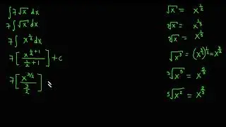 integral de x^n primer método de integración ejemplos