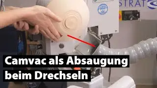 Test: Wie gut saugt die Camvac Zyklon Absauganlage Drechselstaub und Bandsägen ab?