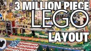 3 MILLION Piece LEGO Layout with Model Trains in Action  The World's Largest Model Railroad Museum