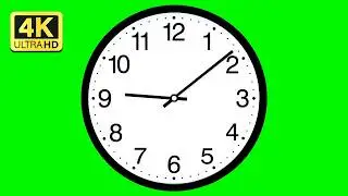Clock Timelapse Green Screen - Countdown Overlay