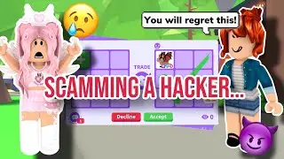 I Scammed A Hacker In Adopt Me But Then This Happened... *SHOCKING*