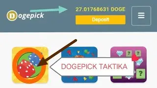 Dogepick Saytida pul ishlash Dice oyiniga taktika vedio davomida