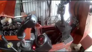 Установка  раздатки на мини погрузчик