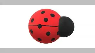 Божья коровка  Paint 3D